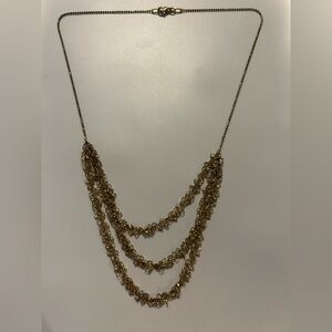 Made in Italy Vermeil Necklace 18” Multistrands/rings